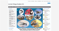 Desktop Screenshot of lonnieortegaaviationart.com