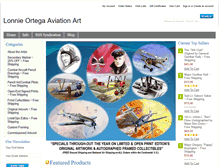 Tablet Screenshot of lonnieortegaaviationart.com